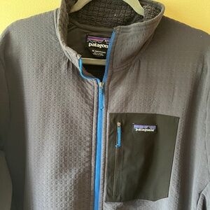 Patagonia R2 zip jacket - Blue/Grey XL